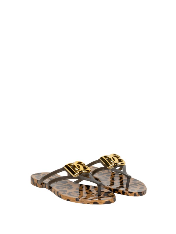 Dolce&Gabbana DG Jelly Flat Thong Sandals