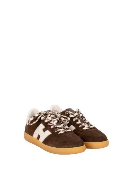 Hogan Cool Sneakers Uomo in Pelle Scamosciata Marrone