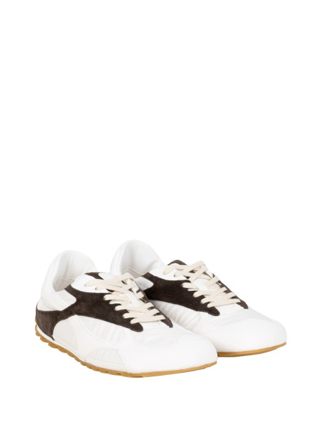 Bottega Veneta Orbit Flash Sneaker Optic White/Espresso 2