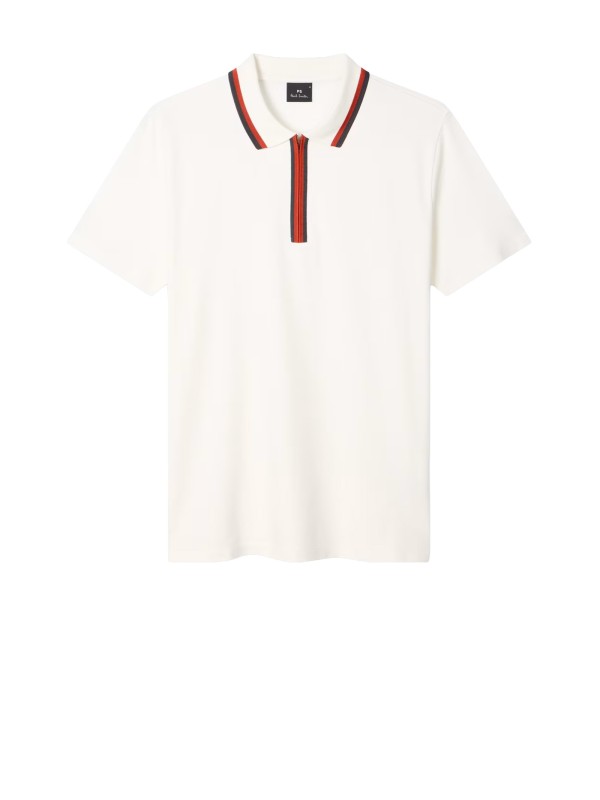 Polo a zip con dettagli a contrasto di PS Paul Smith