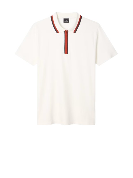 Polo a zip con dettagli a contrasto di PS Paul Smith