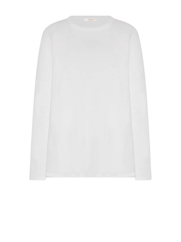 Floris Cotton T-Shirt in White by The Row