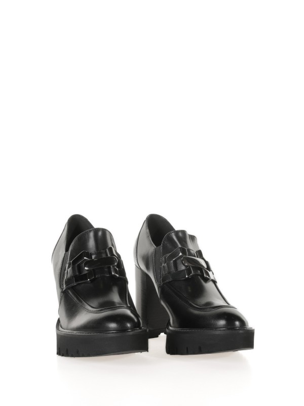 Black nappa loafer