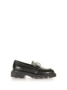 Nappa leather moccasin with accessory