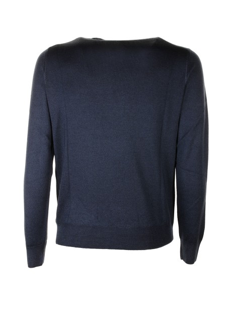Maglia girocollo blu