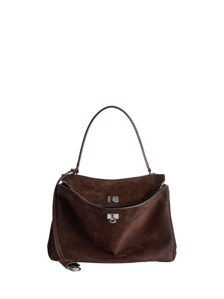 Borsa Rodeo Grande con Charm in Kaki - Balenciaga