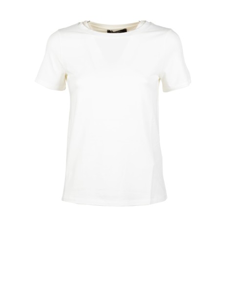 T-Shirt Multif Girocollo in Cotone Bianca di Weekend Max Mara