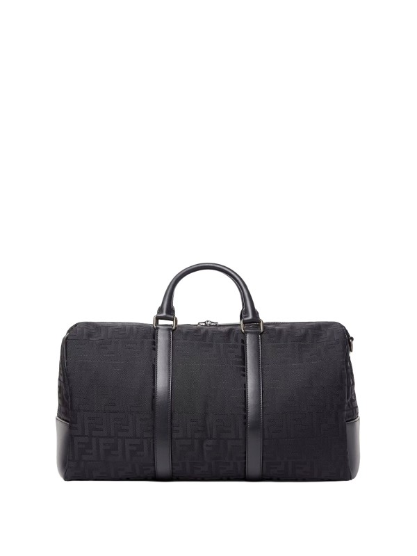 Fendi Black FF Nylon Travel Bag