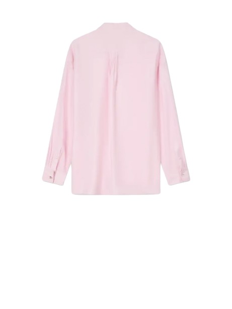 Kenzo Oversized Bow Shirt in Mixed Silk