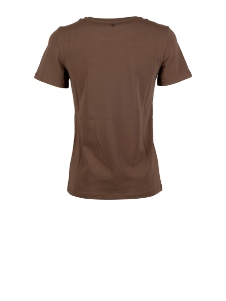 T-shirt Basic Weekend Max Mara in Jersey Stretch Cioccolato 2