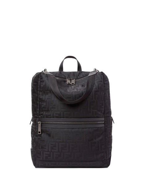 Fendi Lui Backpack Black FF Nylon