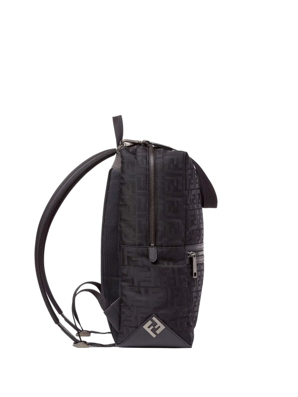 Fendi Lui Backpack Black FF Nylon