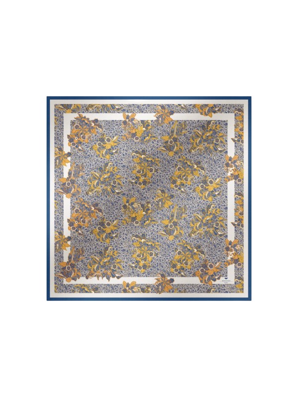 Weekend Max Mara Modal and Silk Maxi Square Scarf in Marine