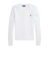 Cardigan Polo Ralph Lauren a Trecce Bianco | Classico e Chic