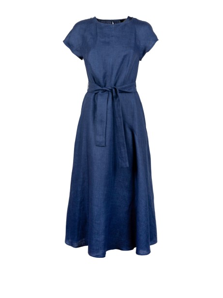 Esordio Linen Midi Dress - Elegant and Comfortable