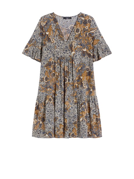 WEEKEND Max Mara Blue Silk Midi Dress