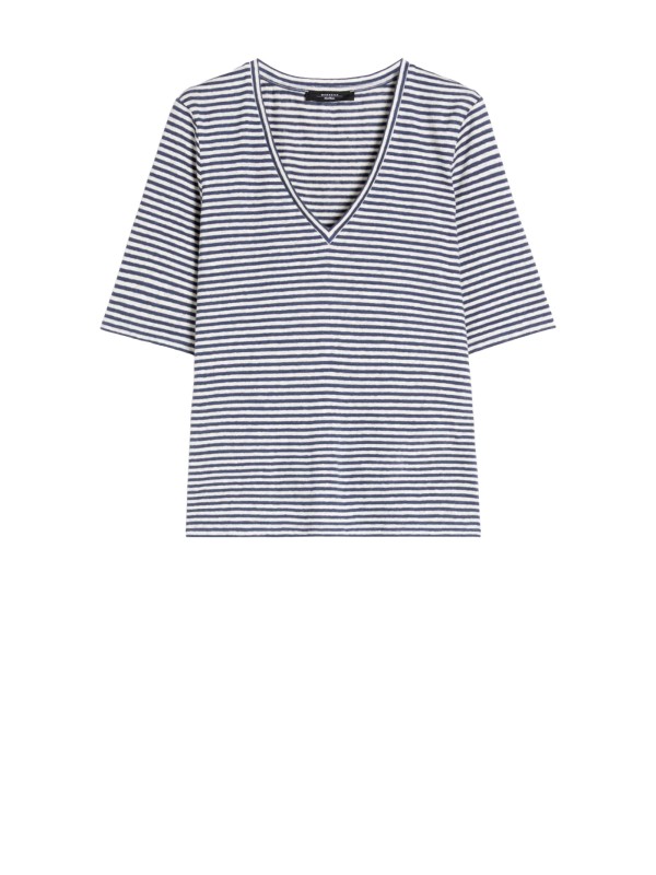 T-shirt con stampa Weekend Max Mara blu marino