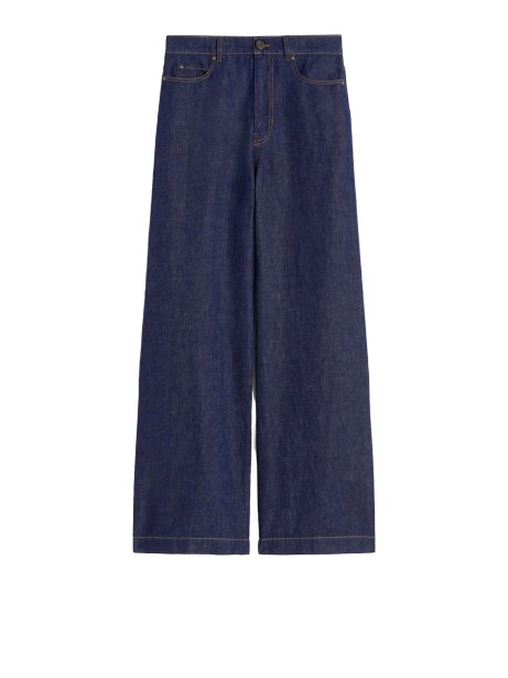 Jeans in denim morbido di cotone - BLU
