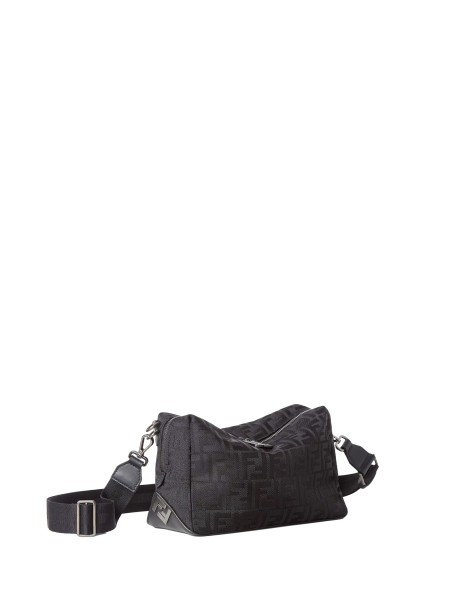 Borsa Fendi Lui Medium Squared FF in nylon e pelle 2