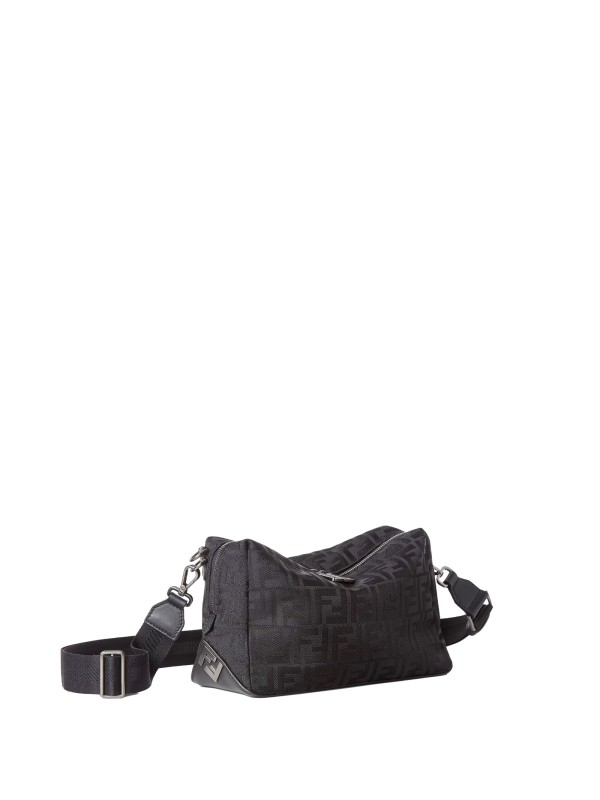 Borsa Fendi Lui Medium Squared FF in nylon e pelle