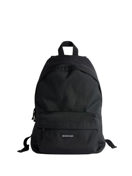 Balenciaga Men's Explorer Backpack in Black Arena Lambskin
