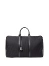 Fendi Large FF Nylon and Black Leather Duffel Bag
