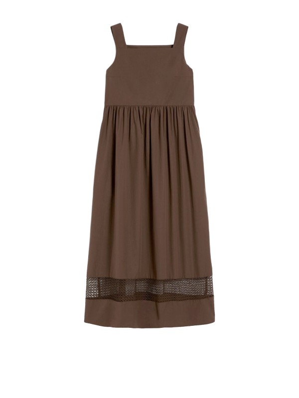 Abito Gola Midi in Popeline di Cotone - Eleganza e Comfort