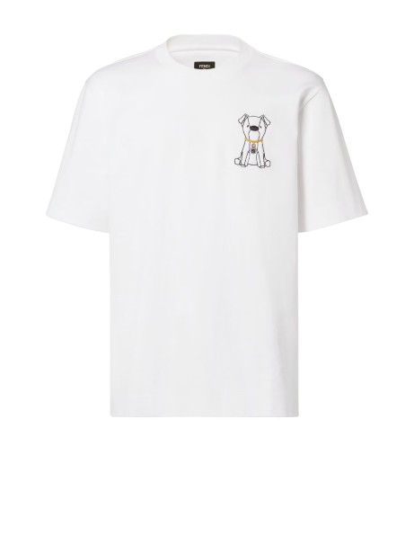 Fendi White Cotton T-Shirt