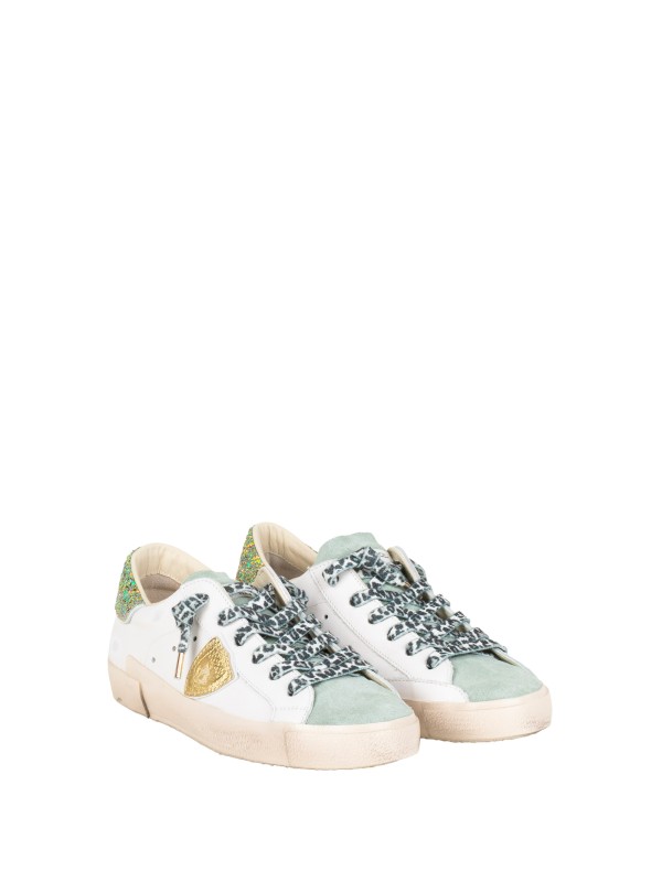 Sneakers Prsx Donna bianco azzurro oro