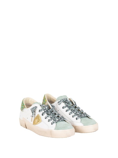 Sneakers Prsx Donna bianco azzurro oro