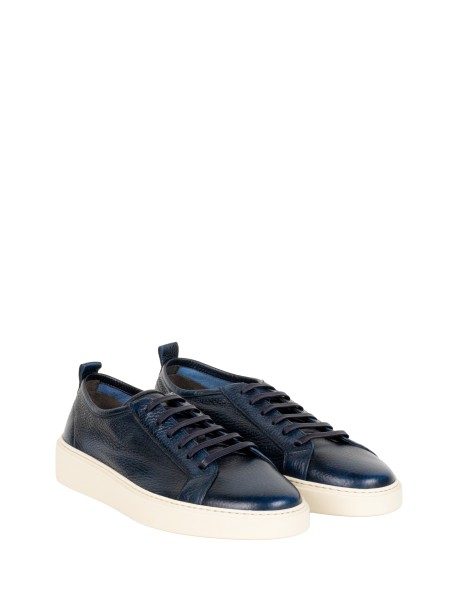Sneakers in pelle di cervo blu