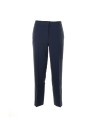 Navy blue crepe trousers