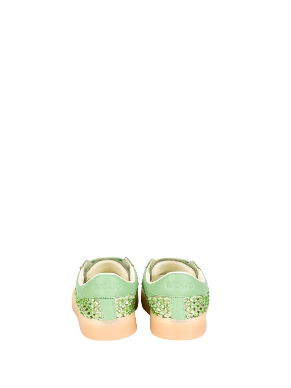Sneakers con strass verde