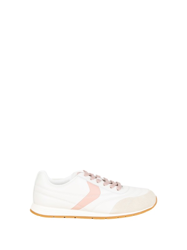Play Sneakers Bianco Rosa