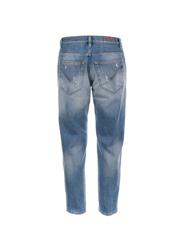 Pantalone in denim sfumato