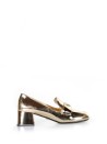 Loafer in metallic leather