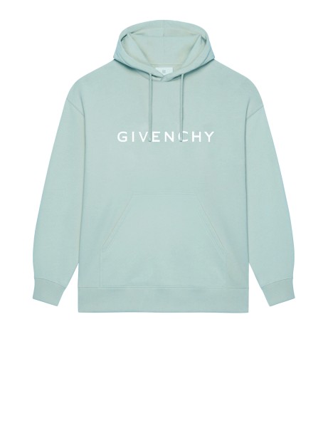 Sweatshirt with hood and logo