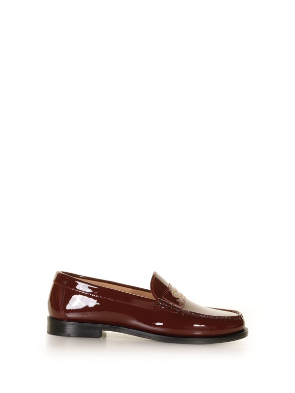 Loafer in grape color patent leather Loafer in grape color patent leather