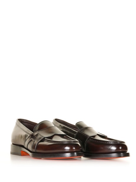 Loafer in brown leather 2