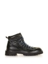 Pedula black leather and rubber sole
