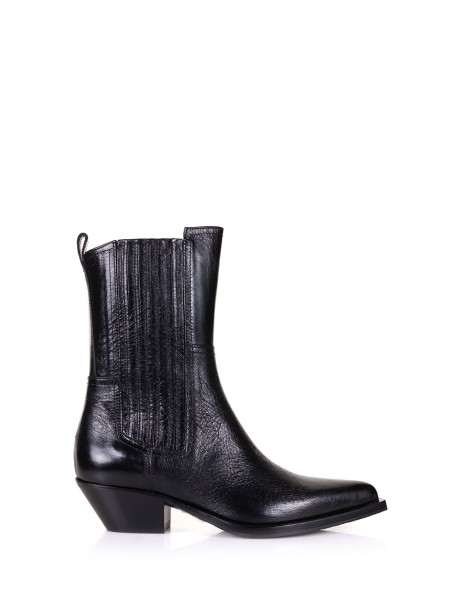 Texan leather ankle boot