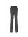 Gray high-waisted trousers