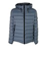 Quilted down jacket with hood