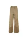 High-waisted palazzo trousers