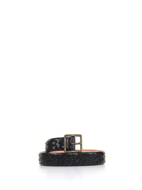 Braided leather belt