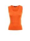 Orange tank top in viscose