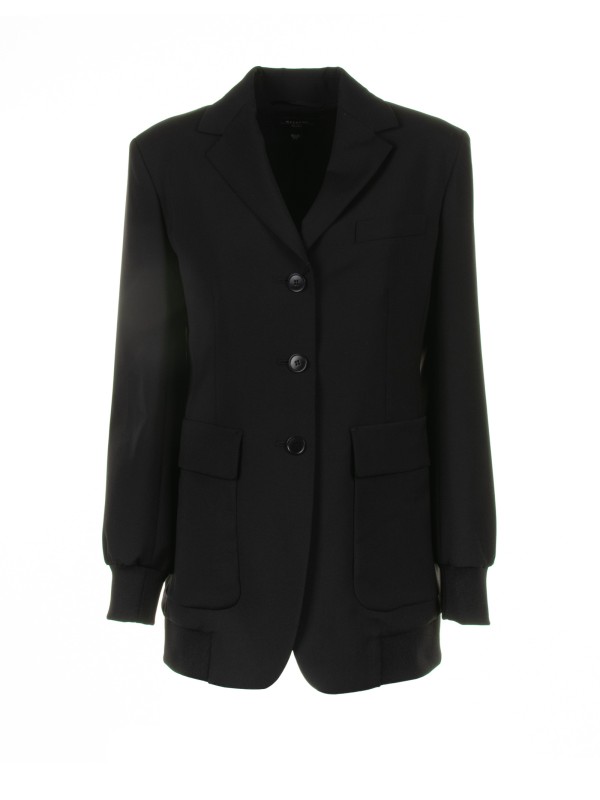 Odeon single-breasted jacket in black Odeon single-breasted jacket in black