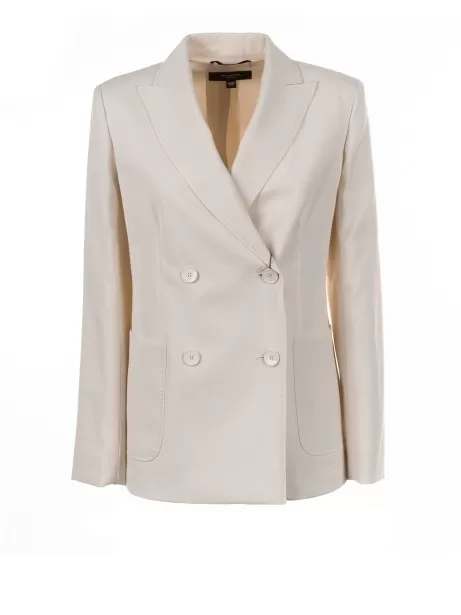 Tailored blazer in wool canvas Tailored blazer in wool canvas