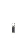 Leather key ring with logo