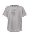 Gray T-shirt with logo print
